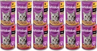 Whiskas Dospelý mix chutí mokré jedlo v mačkovej omáčke 12x400g