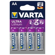 VARTA AA LR6 ULTRA lítiové batérie 1,5V blister 4 ks