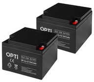 2X BEZÚDRŽBOVÁ BATÉRIA. VOLT OPTI AGM 12V 33Ah