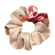 ALMANIA silk scrunchie - pivonka