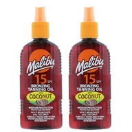 Malibu Bronzujúci bronzujúci olej s kokosom SPF15 2