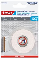 TESA PowerBond Obojstranná montážna páska tapety omietky 1,5mx19mm do 10kg/m