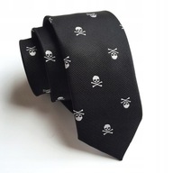 TIE Black with Skulls Skulls wedding Svadobný vzor