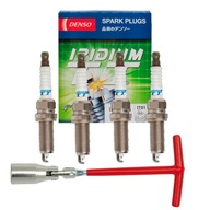 4x DENSO IRIDIUM ZAPAĽOVACIE SVIEČKY IK20TT + KĽÚČ