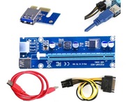 Riser rev 006C USB 3.0 PCI-E 1x-16x 6PIN SATA