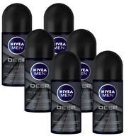 NIVEA Pánsky antiperspirant roll-on MEN Deep 6*50ml