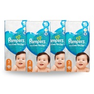 PAMPERS 3 AKTÍVNE DETSKÉ PLIENKY 216 KS