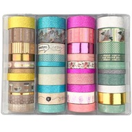 DEKORATÍVNA PÁSKA WASHI TAPE SADA 40 KS