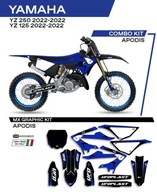 UFO dyha Yamaha YZ 125 250 22 čierna