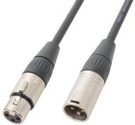 XLR na DMX kábel samec - samica 3-pin 12m