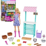 Barbie Set Farmer's Market Stall Shop Bábika Farmer + doplnky HCN22