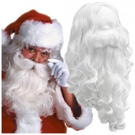 SANTA BEARD SIVÁ PAROCHŇA SYNTETICKÉ VLASY PREMIUM SANTA SET