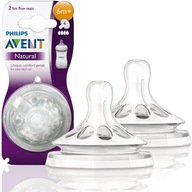 Philips Avent cumlík, anatomický, antikolikový silikón, 6 m+