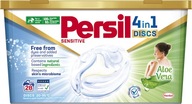 Biele kapsule na pranie Persil Discs Sensitive 4v1 28ks