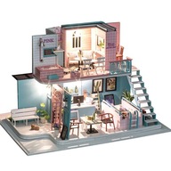 3D LED puzzle model domu SPA CAFE