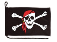 Pirátska vlajka so šatkou 65x40 cm Vlajka pirátskej plachetnice
