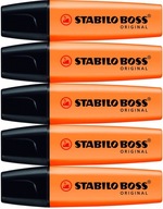 STABILO Boss zvýrazňovač ORANŽOVÝ 2-5mm x 5