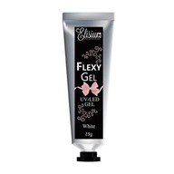 Elisium Flexy Gel stavebný gél na predlžovanie nechtov White 25g