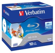 VERBATIM BD-R DL 50GB X6 10PCS PRE ŠIROKÚ TLAČ