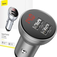 BASEUS RÝCHLA NABÍJAČKA DO AUTOMOBILKU 2x USB 24W LED