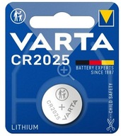 10x lítiová batéria Varta CR2025