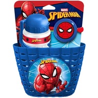 KOŠÍKOVÁ FĽAŠA BIKE BELL SPIDER-MAN SET