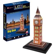 Puzzle 3D LED hodiny Big Ben 28el. Cubicfun