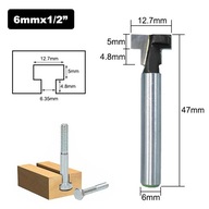 T drážková fréza 12,7/5/6 drážok pre blistre skrutiek