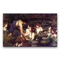 Obraz John William Waterhouse - Hylas a nymfy 80x5