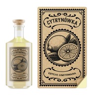 Etikety na fľaše Lemon Stickers Lemon Liqueur 24ks Eco 6x10cm