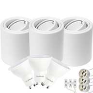 3x Prisadená HALOGÉNOVÁ TUBE + LED GU10 5W