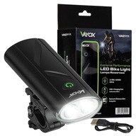 LED baterka, svetlo na bicykel na riadidlách, nabíjacie USB svetlo 1200mAh