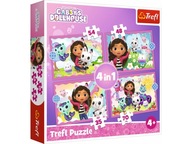 TREFL Puzzle Gabi's Cat House Gabi's Adventures 4v1