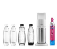 SodaStream DUO WHITE Saturator + 2x FLASKA POISTKY 1L