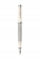 Pelikan SOUVERAN M405 F strieborno-biele plniace pero