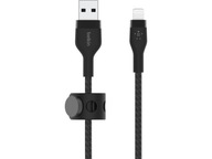 BELKIN Pletený USB - Lightning kábel 2m čierny