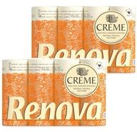 2xRenova 4-vrstvový toaletný papier Cream 12 ks