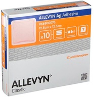 Smith Nephew ALLEVYN Ag lepidlo 12,5x12,5cm 10ks