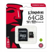 KINGSTON PAMÄŤOVÁ KARTA 64GB MICRO SD XC CLASS 10