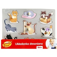 SMILY PLAY DREVENÉ PUZZLE CATS 7 EL PUZZLE