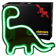 Neónové LED batérie/USB malý dobrý dinosaurus