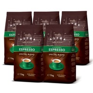 5x zrnková káva Astra Mild Espresso 1kg