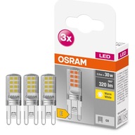 LED BASE PIN30 žiarovka 2,6W 2700K G9 CL OSRAM 3 ks.