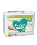 Pampers Sensitive vlhčené obrúsky 4 x 52 ks