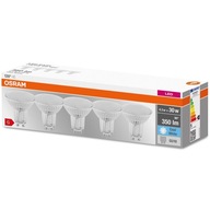 5x GU10 LED žiarovka 4,3W = 30W 4000K 120° OSRAM