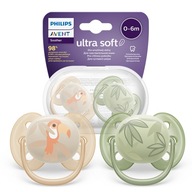 AVENT Ultra Soft Cumlík 0-6m papagáj/listy SCF091/07