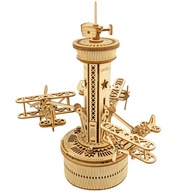 ROBOTIME Drevený model 3D puzzle Music Box Tower