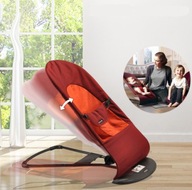 Červený baby rocker a rocker