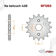 Malé predné ozubené koleso Yamaha SR XT XTZ YBR 125 R X - 14 zubov