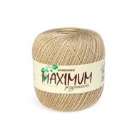 Opus Natura MAXIMUM METALLIC šnúra č. 1777 béžová so zlatou niťou, 100g